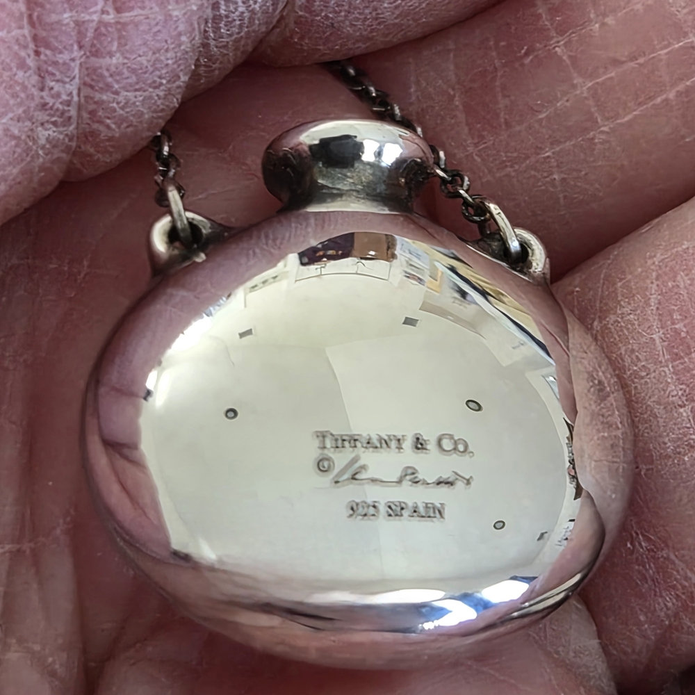 Tiffany & Co. ELSA PERETTI Sterling Silver Bottle Pendant Necklace - Picture 3 of 13